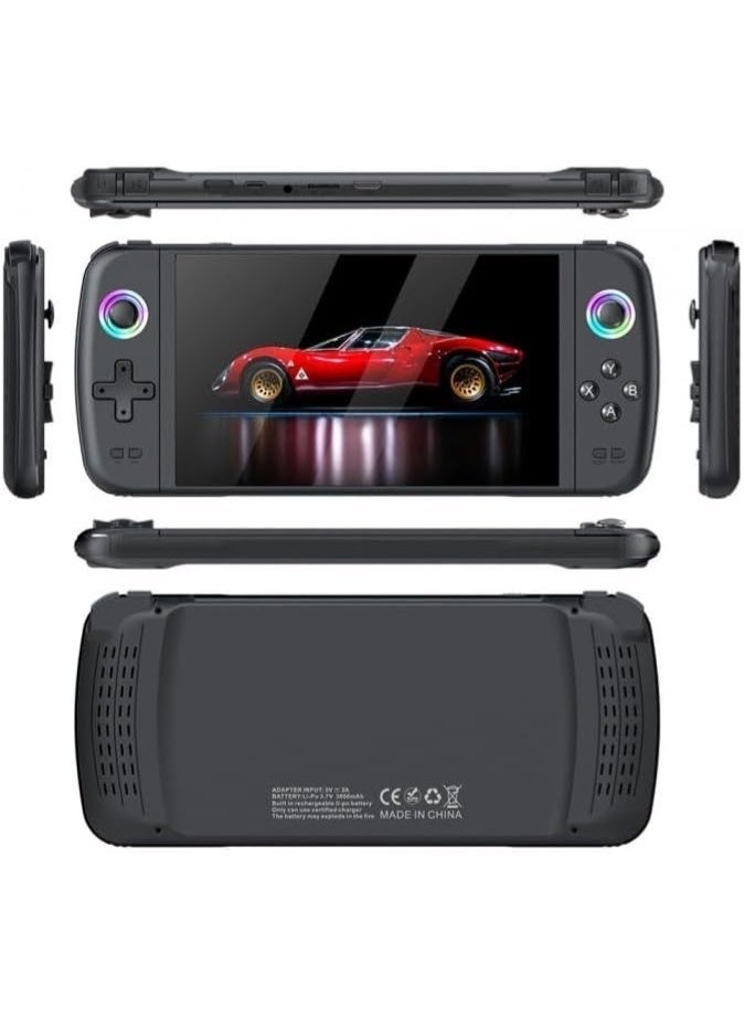 GAME M27 Handheld Game Console 7 Inch IPS Screen EmuELEC System Portable Retro Gaming Device Dual Joystick RGB Lighting Rechargeable Battery Multimedia Player Gift Option - Image 2