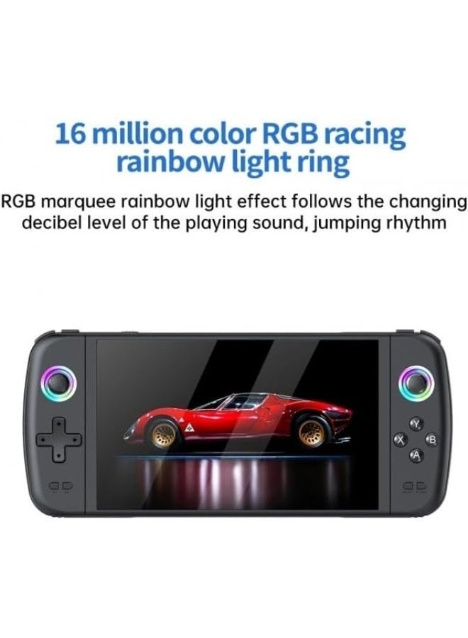GAME M27 Handheld Game Console 7 Inch IPS Screen EmuELEC System Portable Retro Gaming Device Dual Joystick RGB Lighting Rechargeable Battery Multimedia Player Gift Option - Image 4