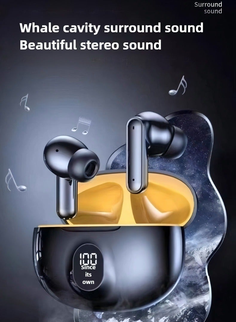 Stereo Bluetooth Earbud Wireless Headphone & Earphone with Active Noise Cancelling Deep Bass LED Power Display Stereo Sound - Image 2