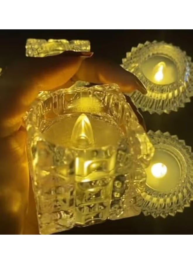 2 small LED plastic candles - Image 3