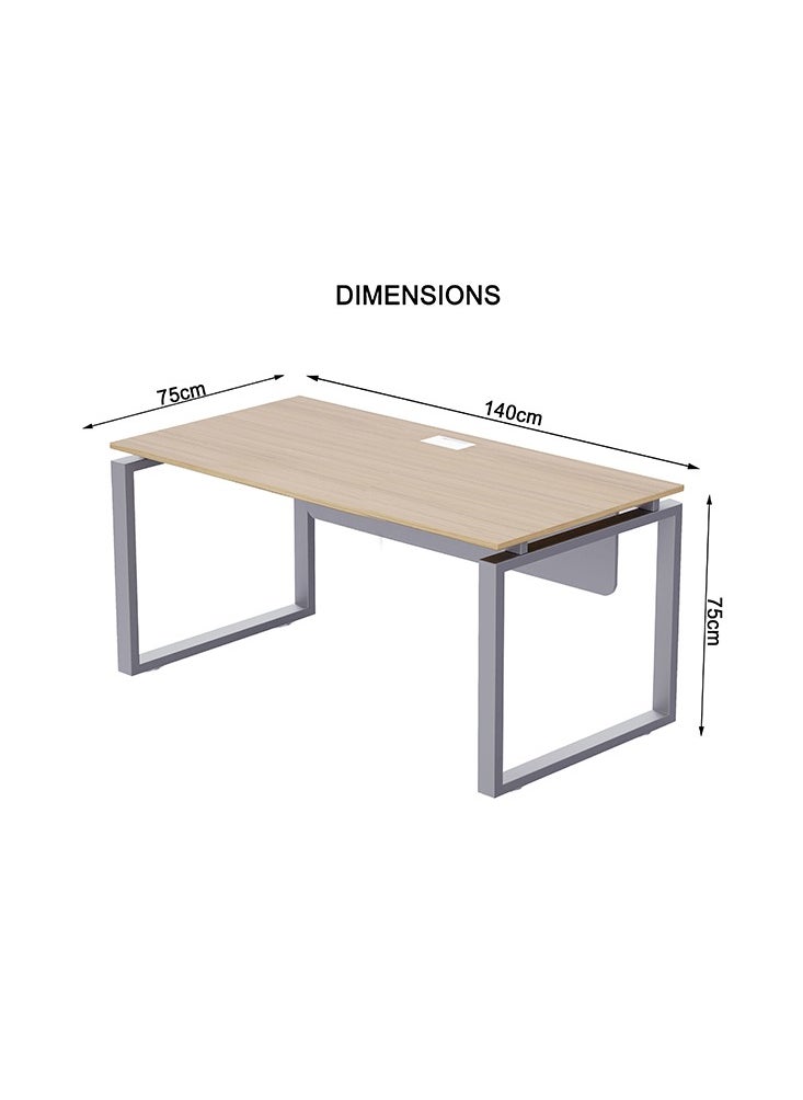 Mahmayi Carre 5114 Workstation Table without Drawer for Home & Office - Coco Bolo