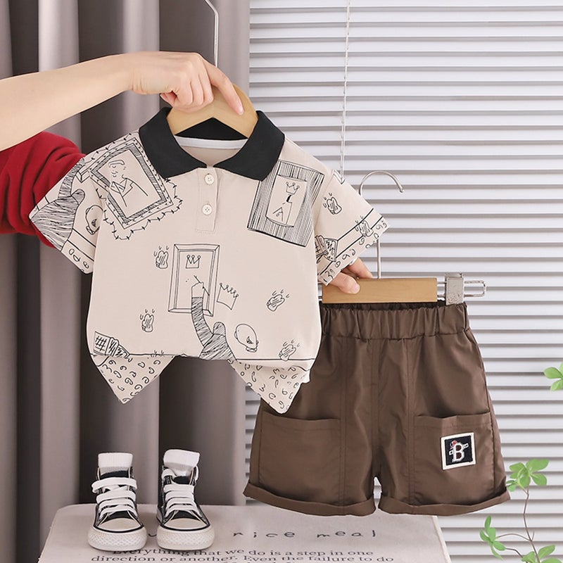 ChicPoint 2 Pcs 2-4years Boys Pants Suit - Image 1