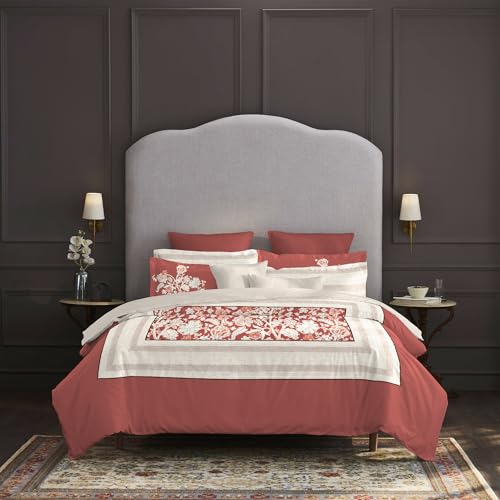 MYTRIDENT Trident Nectarsoft Elite King Size Bedsheet for Double Bed, 100% Cotton, 5-Piece Set (1 King Size Bedsheet with 4 Pillow Covers) Superior Softness, 400 Thread Count, Luxurious Finish- Jasmine - Image 1