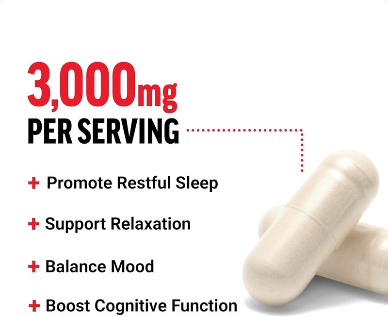 FORCE FACTOR Glycine to Promote Relaxation and Restful Sleep Support Cognitive Function Mood Balance and Nerve Health 100 Vegetable Capsules - Image 2