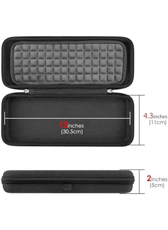 erorex - Hard Travel Case For Compact 60 Percent Keyboard Computer 61 Key Wireless Wired Keyboard Carrying Case Protective Storage Box Bag Compatible With Razer Huntsman Mini 60 Percent Logitech G Pro X 60 - Image 1