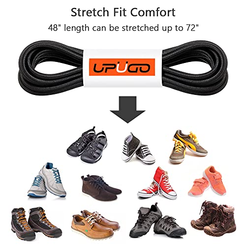 UpUGo Elastic Shoe Laces, No Tie Shoe Laces Tieless for Kids, Adults, Elderly, One Size Fit All - Image 3