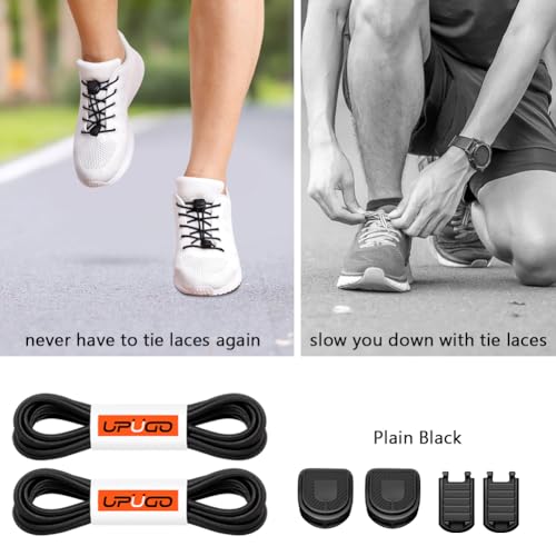 UpUGo Elastic Shoe Laces, No Tie Shoe Laces Tieless for Kids, Adults, Elderly, One Size Fit All - Image 2