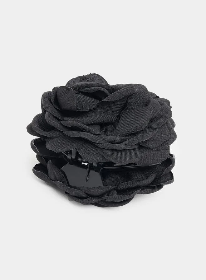 Styli Flower Accent Hair Claw Clip
