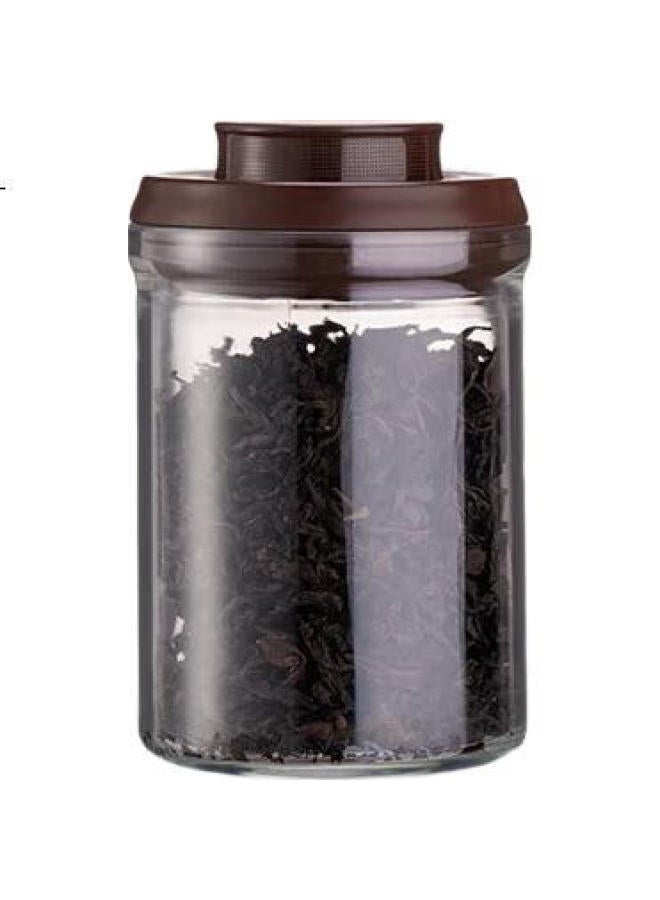 Ankou Tea Canister Sealed Jar Household Small Tea Box Glass Storage Canister Green Tea Portable Kitchen Fresh-Keeping Large Storage Box - Image 3