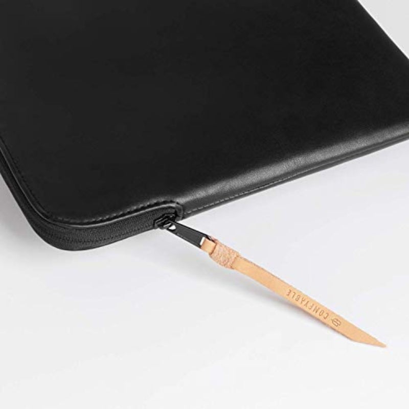 حافظة كمبيوتر محمول واقية رفيعة لجهاز MacBook Air Pro M5/M4/M3/M2 Pro/Max 2026 مقاس 13/14 بوصة، وحقيبة سفر، وحقيبة، وغطاء من جلد البولي يوريثان باللون الأسود مع تصميم نحيف ومقاوم للخدش - Image 5