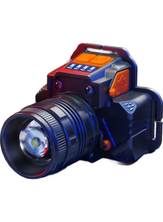 SupFire Headlamp, Waterproof, High Brightness, Long Battery Life, Outdoor Work, Head-Mounted, Outdoor Lighting, Fishing, W50000 - Image 3