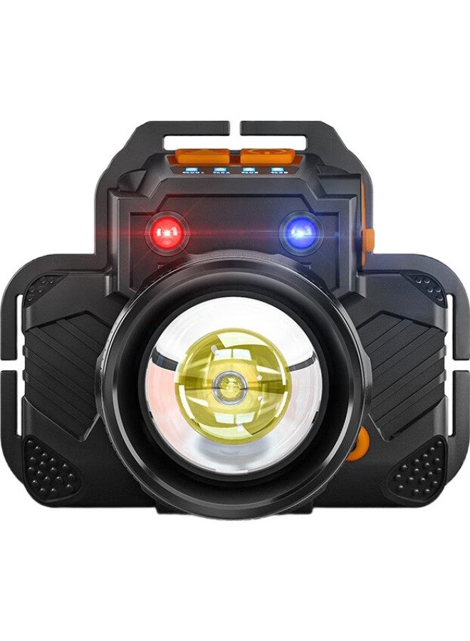 SupFire Headlamp, Waterproof, High Brightness, Long Battery Life, Outdoor Work, Head-Mounted, Outdoor Lighting, Fishing, W50000 - Image 1