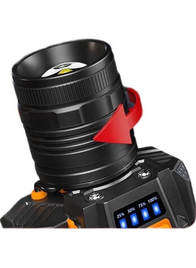 SupFire Headlamp, Waterproof, High Brightness, Long Battery Life, Outdoor Work, Head-Mounted, Outdoor Lighting, Fishing, W50000 - Image 2