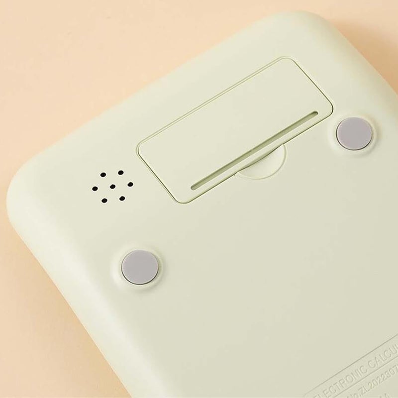 Mechanical Switch Calculator Handheld Portable Retro Round Keys 16x11.5cm 15° Tilt Screen for Daily and Basic Office, Gradient Green - Image 5