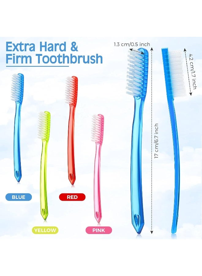 Zopeal Extra Hard and Firm Toothbrush for Adults Bulk Huge Head Bristle Full Head Manual Toothbrush for Cleaning8 Pieces - Image 3