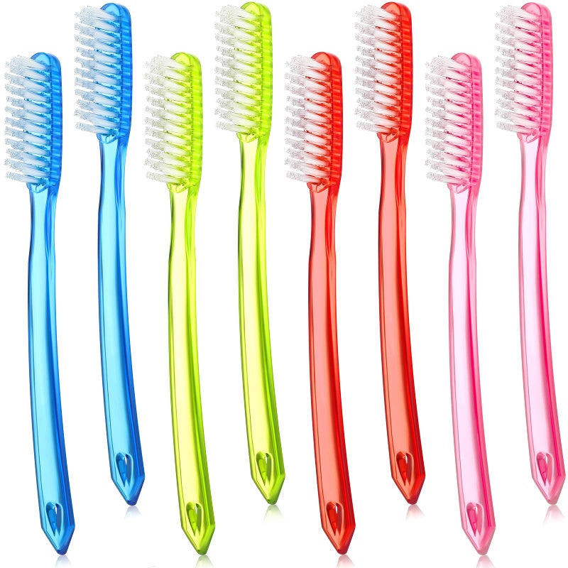 Zopeal Extra Hard and Firm Toothbrush for Adults Bulk Huge Head Bristle Full Head Manual Toothbrush for Cleaning8 Pieces - Image 1