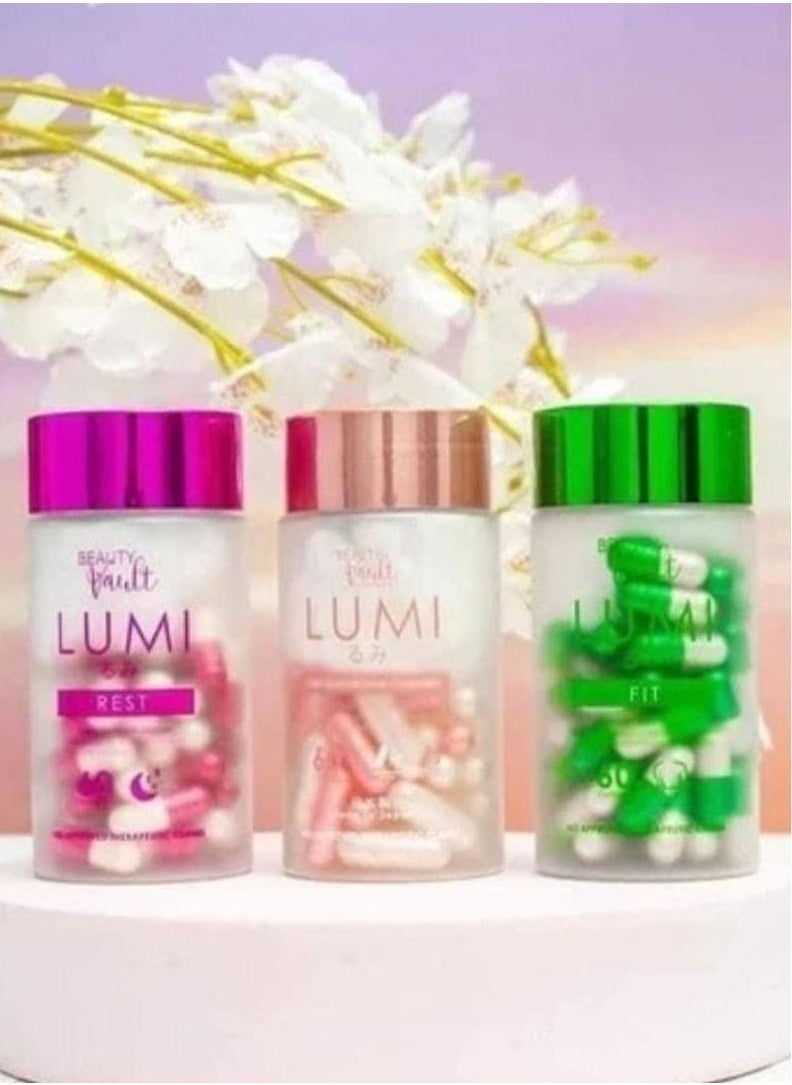Beauty Vault Lumee set of ampoules for whitening, slimming, stress loss and sleep, 3 * 60 capsules 