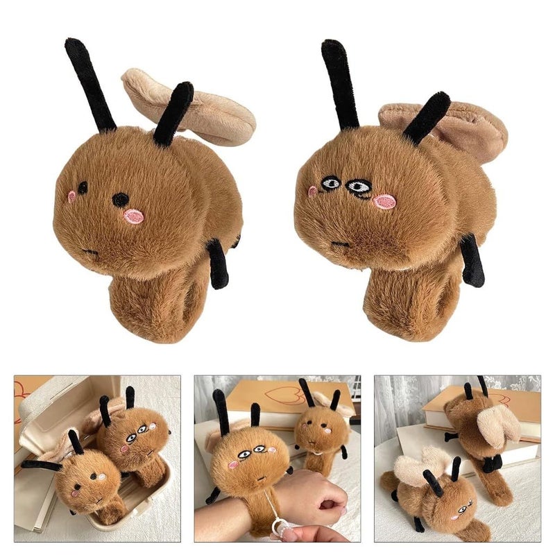 Black Eye Cockroach Slap Bracelet Fun Polyester Wristband Toy for Kids Teens - Image 3