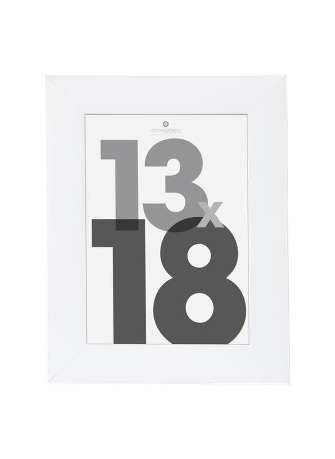 atmosphera Lise Elegant and Simple Design Dynamic Photo Frame White 13 x 18cm  - Image 1