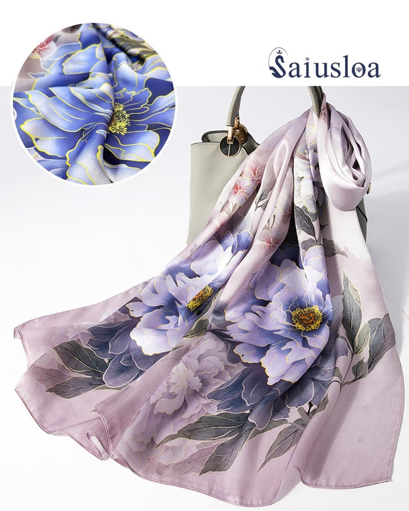 Saiusloa Dress Scarves Shawl Wraps Long Silky Scarf for Women Dressy Fashion Lightweight for Decorative Formal Evening Gowns-1011 - Image 4