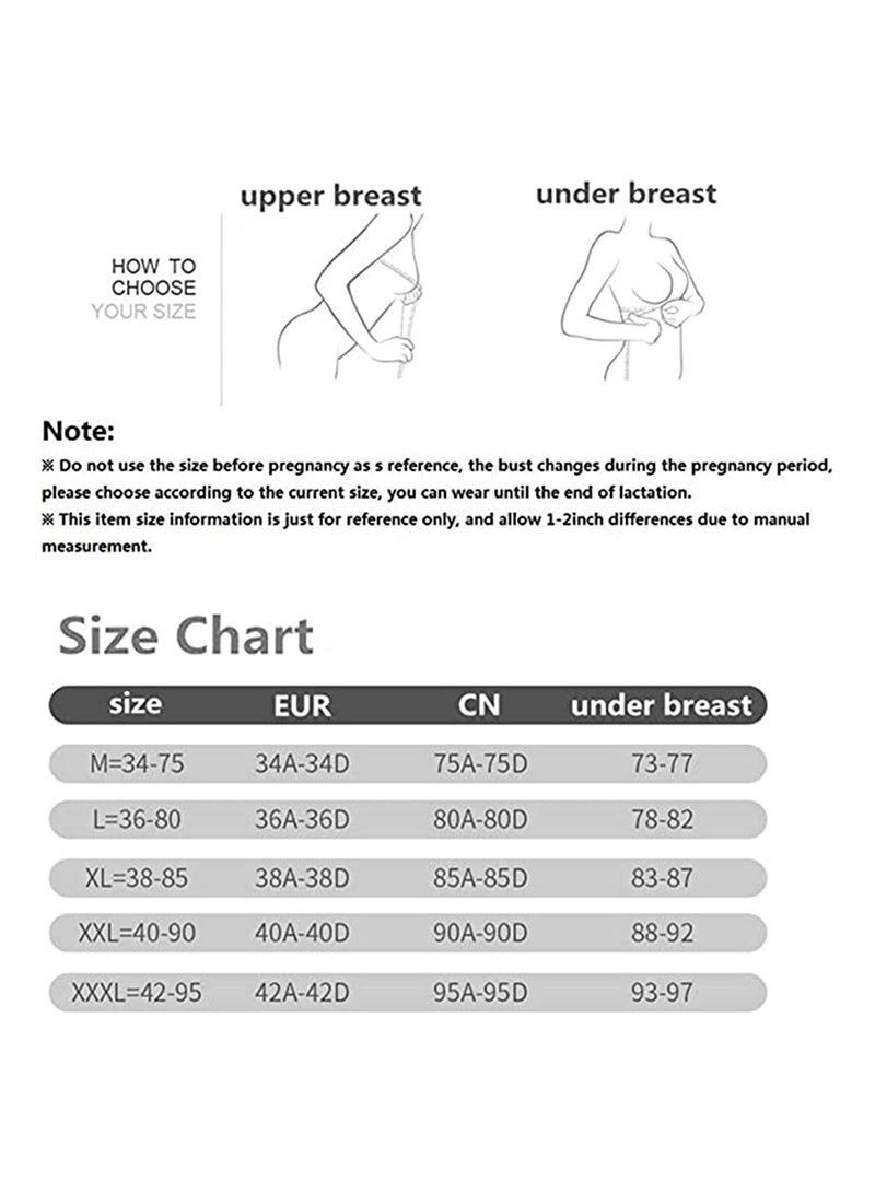 SYOSI Women Cotton Bra Wirefree Maternity Bras Bralette Tank Top Style Sleep Adjustable Crossover Bra - Image 5