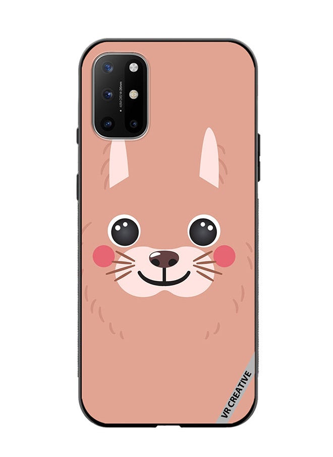 VR CREATIVE Protective Case Cover For OnePlus 8T Lama Cartoon Face Design Multicolour  - Image 1