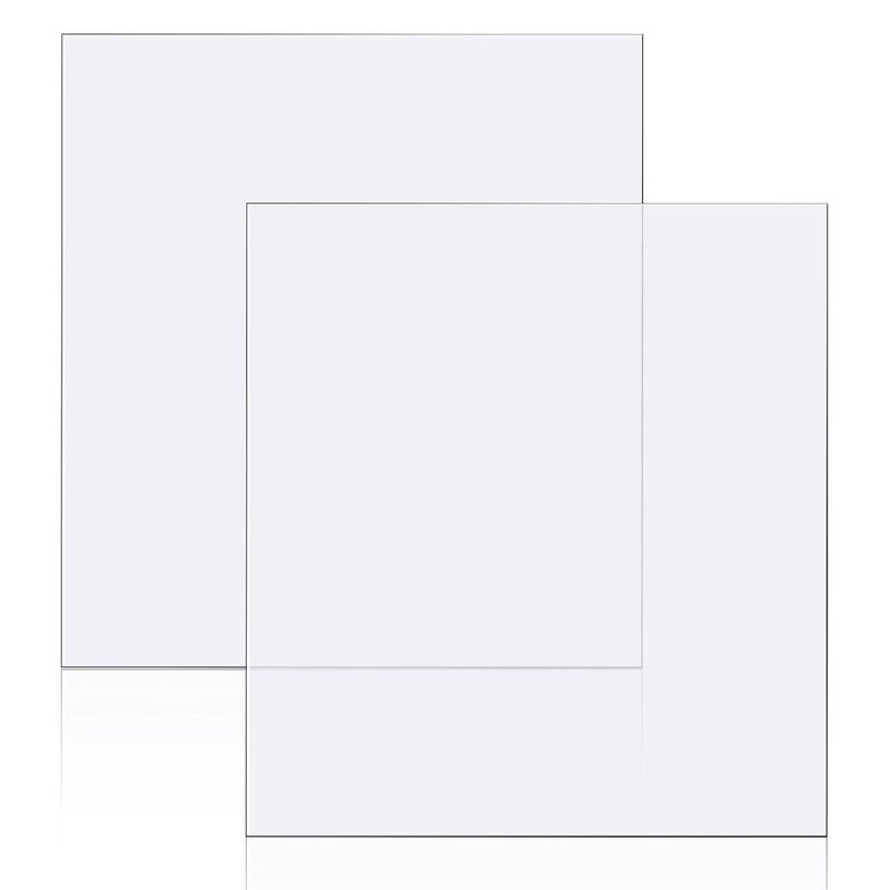 klarako 2 Pcs Polycarbonate Clear Plastic Sheet 12" x 18" x 0.0625" (1/16") Thin Rigid Plastic Sheet Easy to Cut Plastic Sheets for DIY Crafts Document Picture Frames - Image 1