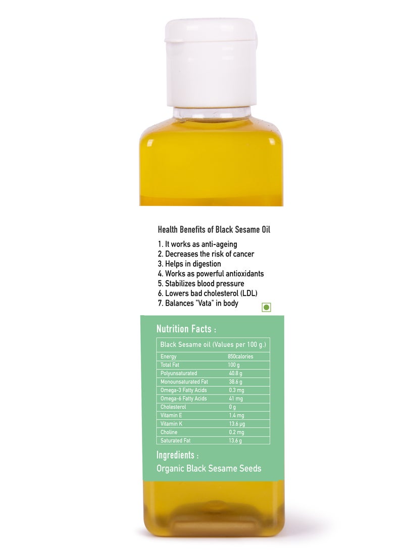 KachiGhaani.com Truly Cold Pressed Black Sesame Oil | 100% Pure, Authentic & Naturally Extracted | 200ml - Image 2