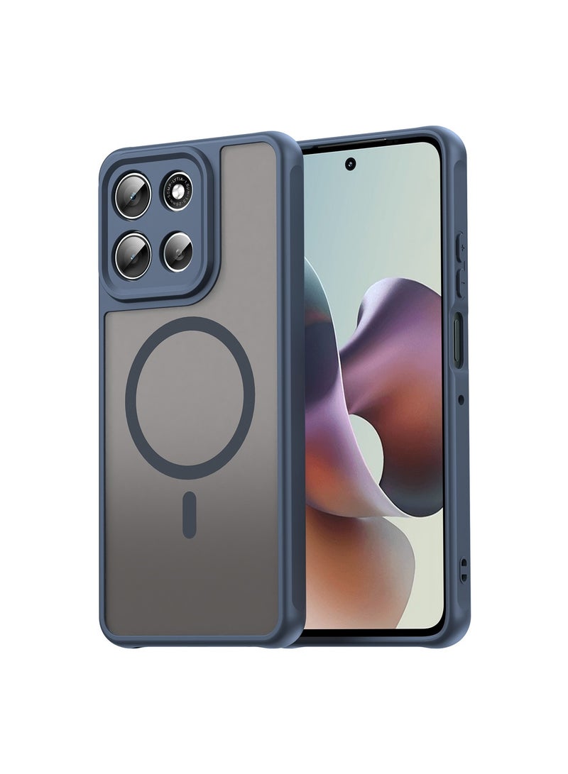 عام Compatible with Moto G66Y/G66J Shockproof Translucent Wireless Charging Magnetic Case Moto G66Y/G66J Slim Matte Matte Hard Cover