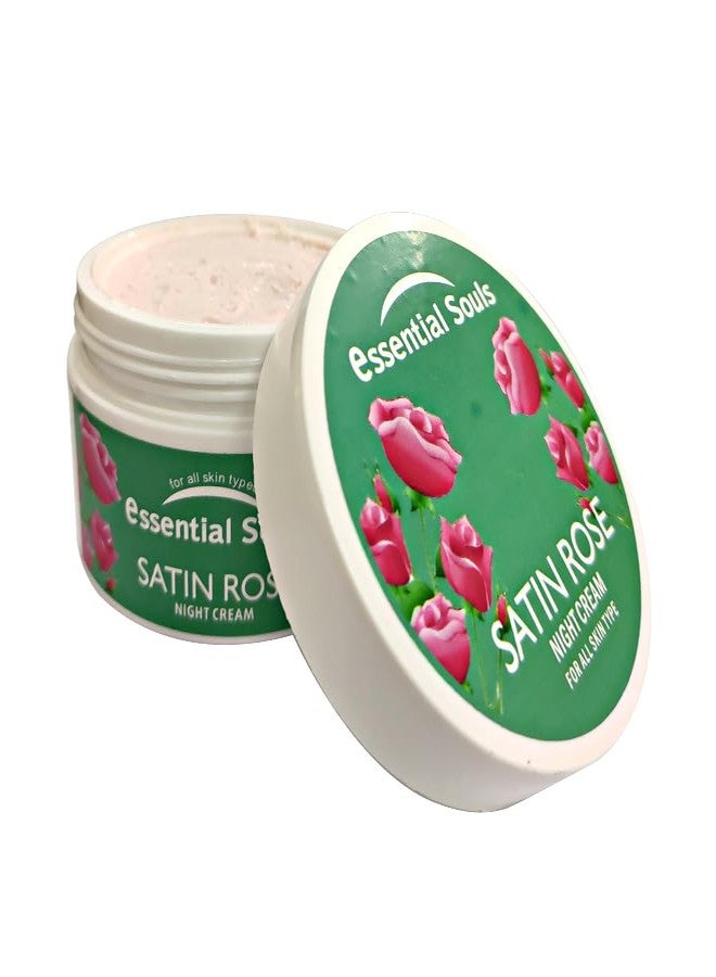 Essential Souls Satin Rose Night Cream 100g | Enriched with Rose Absolute, Vitamin E & C | Overnight Glow & Skin Rejuvenation | Non-Greasy | For All Skin Types - Image 3