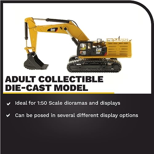 Platz Diecast Masters 1:50 Caterpillar 390F L Hydraulic Excavator | High Line Series Cat Trucks & Construction Equipment | 1:50 Scale Model Diecast Collectible Model 85284 - Image 3
