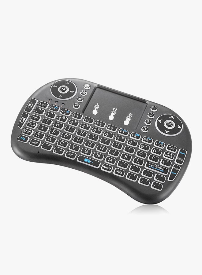 Viboton I8 Wireless RC-Keyboard With Touchpad Black - Image 2