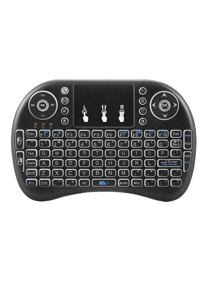 Viboton I8 Wireless RC-Keyboard With Touchpad Black - Image 1