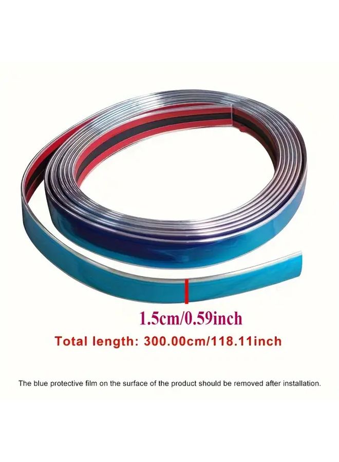 Style A Set Chrome Strip Protective Body Decals for Cars 3m - Image 3