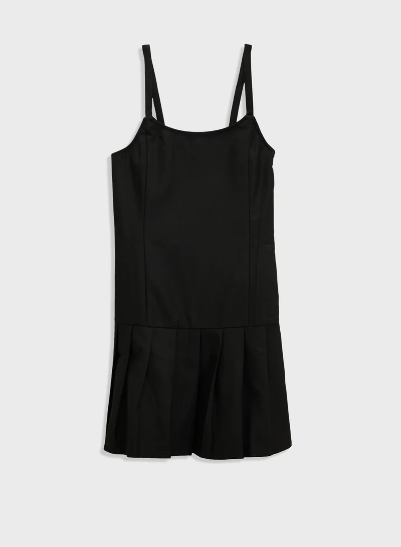 H&M Pleated Mini Dress