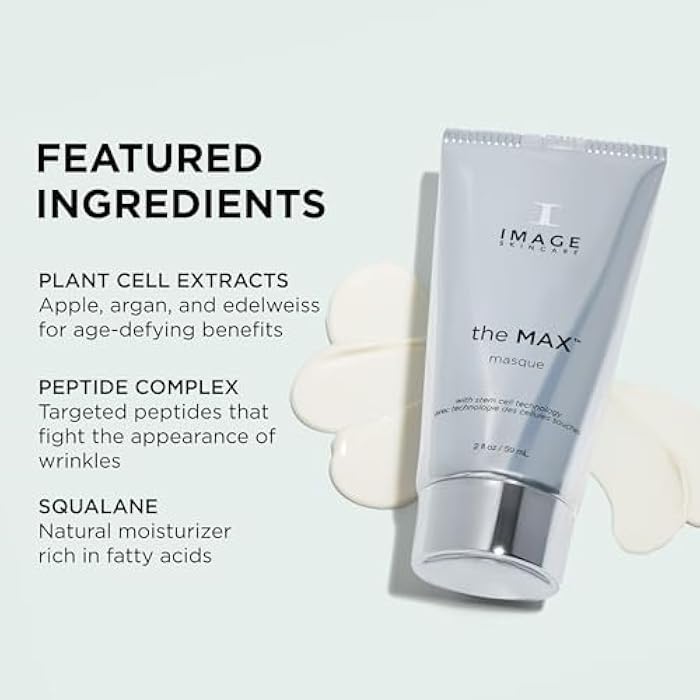 IMAGE SKINCARE IMAGE للعناية بالبشرة، ماسك MAX، قناع للوجه يساعد على شد، وتماسك، ونعومة، وتعزيز مظهر البشرة، 2 أونصة سائلة - Image 4