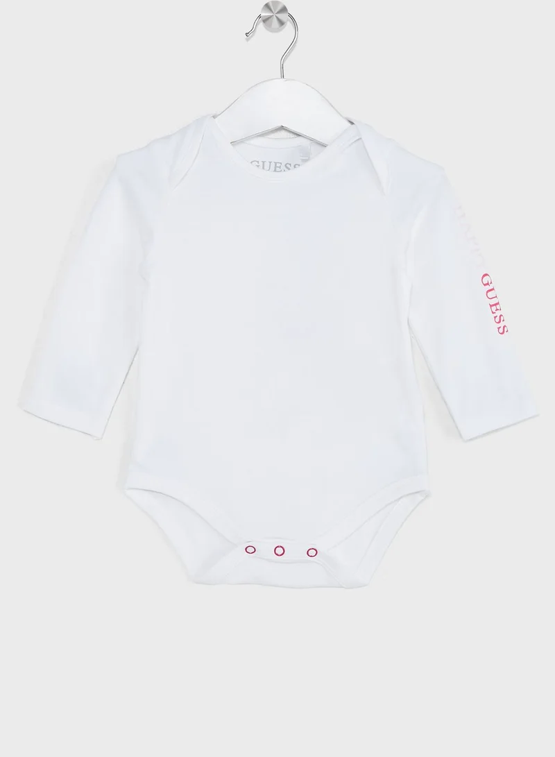 GUESS Infant 2 Piece Bodysuit & Romper Set