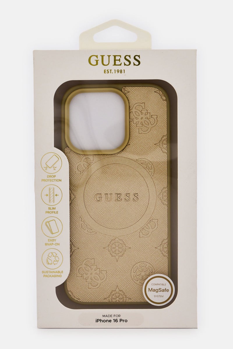 GUESS iPhone 16 Pro Max Mobile Case, Gold - Image 2