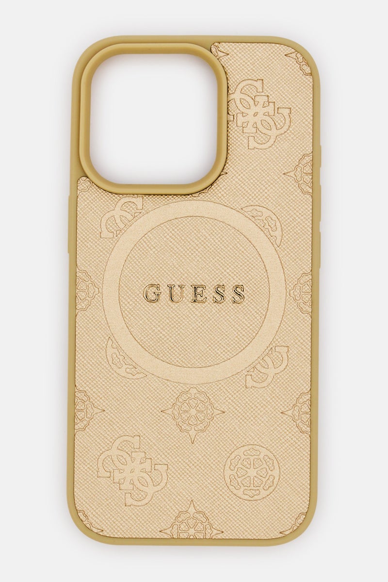GUESS iPhone 16 Pro Max Mobile Case, Gold - Image 1