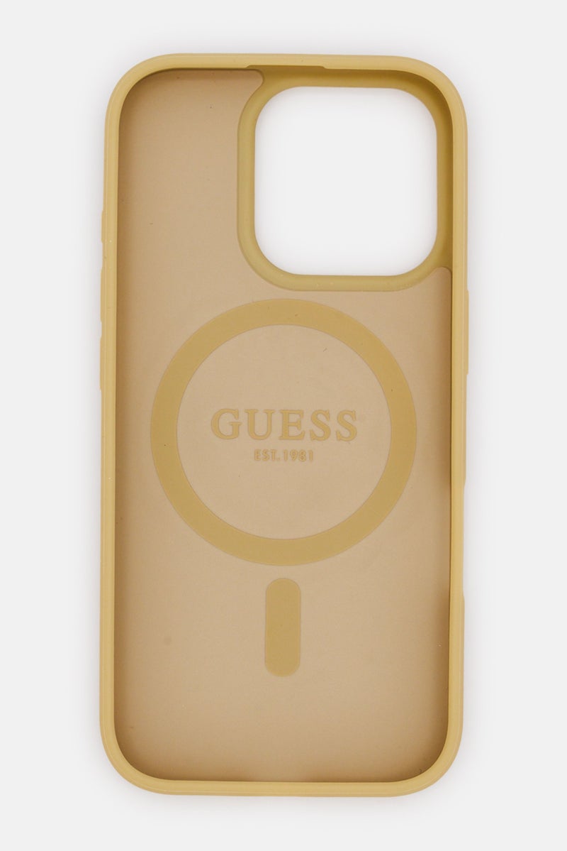 GUESS iPhone 16 Pro Max Mobile Case, Gold - Image 3