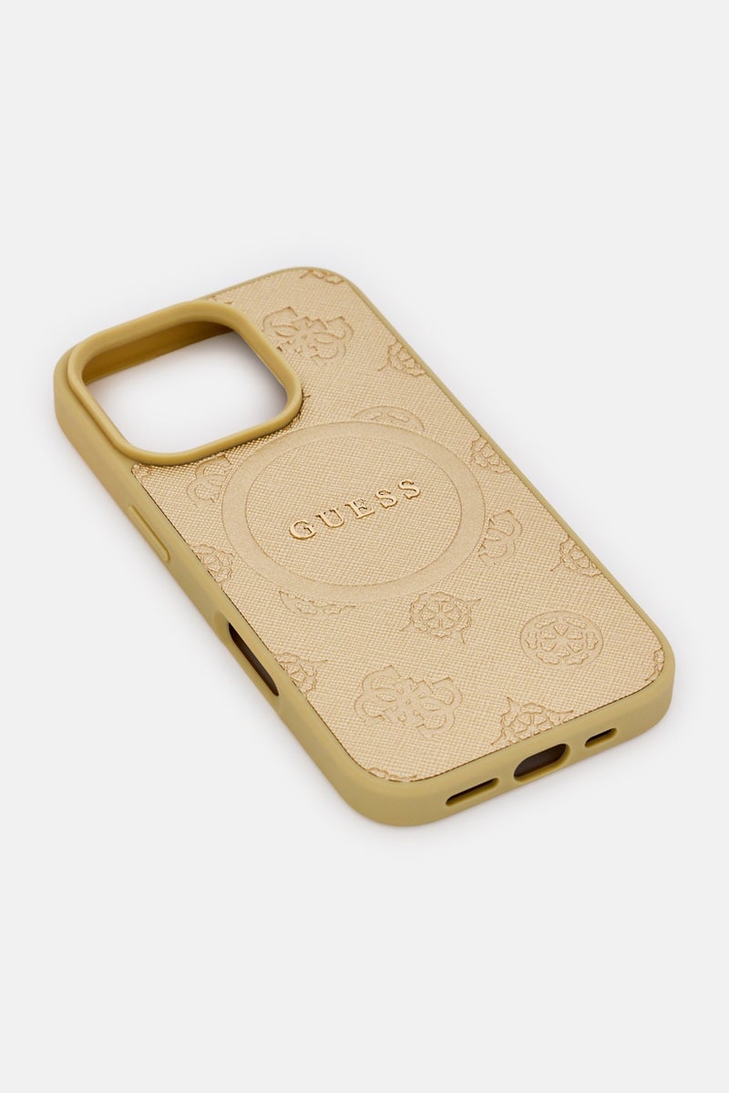 GUESS iPhone 16 Pro Max Mobile Case, Gold - Image 4