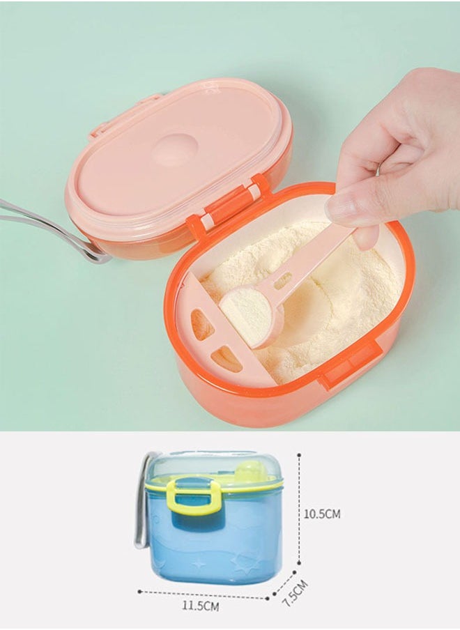 ZCM-HAPPY - 2 pieces Portable Milk Powder Box, Sealed Moisture-Proof Packaging Box Storage Tank For Baby Food Milk Powder Box - Image 1