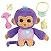 Fingerlings Care n Cuddles Interactive Baby Monkey Sunny Purple Toys for 3 Year Olds 150 Sounds and Reactions Heart Lights Up - Image 2