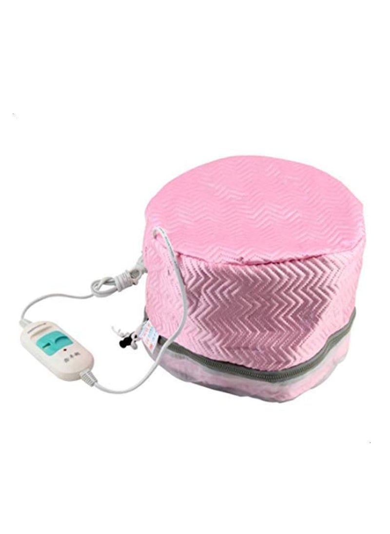 Generic Pink Thermal Therapy Steam Cap for Hair Care and Nourishment  - Image 1