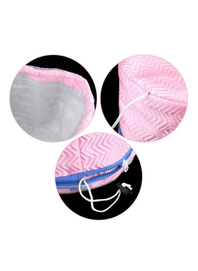 Generic Pink Thermal Therapy Steam Cap for Hair Care and Nourishment  - Image 2