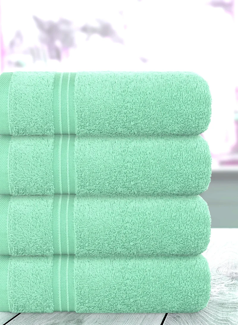 Bliss Casa 4-Piece 100% Combed Cotton Hand Towels - 550 GSM Quick Dry Highly Absorbent Hand Towel Set 16x28 Inch