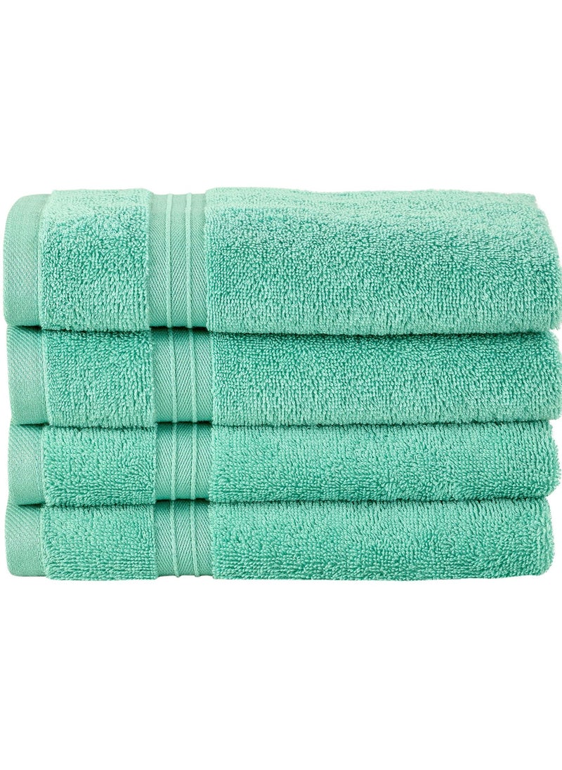Bliss Casa 4-Piece 100% Combed Cotton Hand Towels - 550 GSM Quick Dry Highly Absorbent Hand Towel Set 16x28 Inch  - Image 2