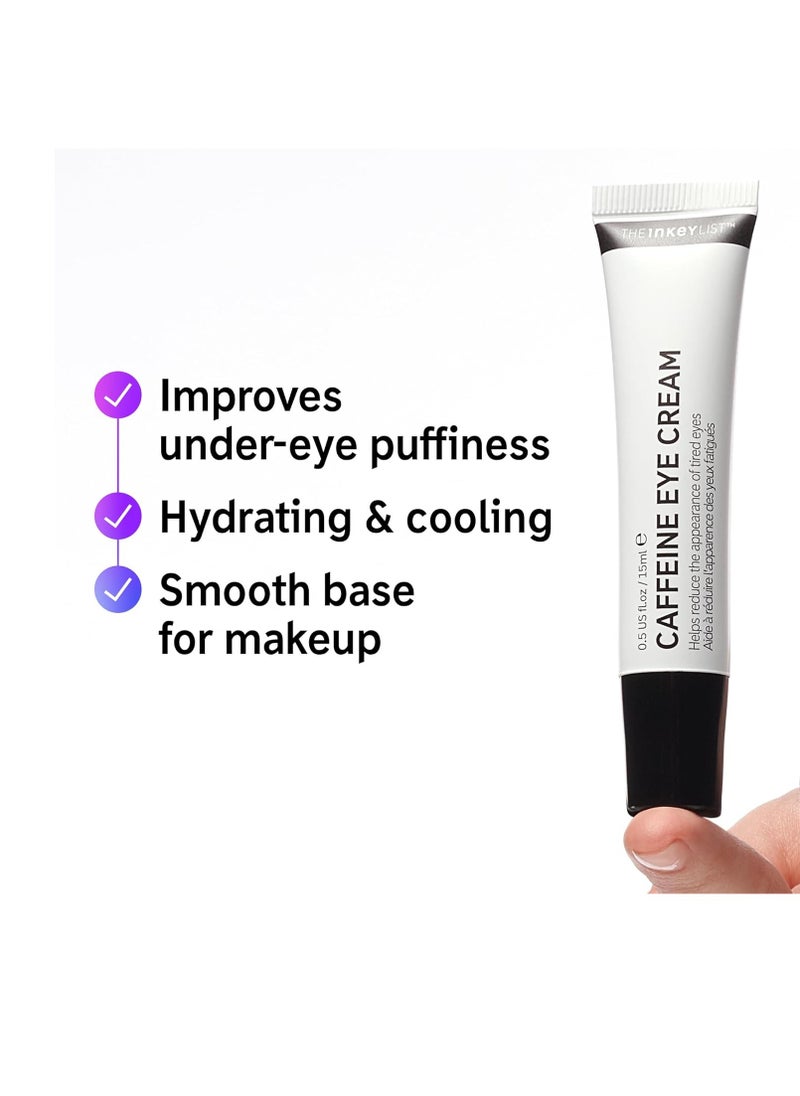 The Inkey List The INKEY List Caffeine Eye Cream, Reduce Eye Puffiness and Dark Circle, Blur Fine Lines, 0.5 fl oz  - Image 3