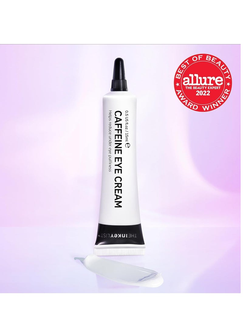 The Inkey List The INKEY List Caffeine Eye Cream, Reduce Eye Puffiness and Dark Circle, Blur Fine Lines, 0.5 fl oz  - Image 2