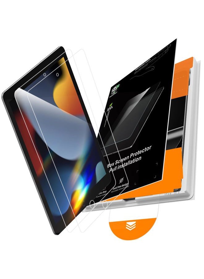 PandaShield 2 Pack for iPad 10.2-inch(9th/8th/7th Gen.) 9H+ Tempered Glass Screen Protector with Easy-Install[12FT Grade Shatterproof] Apple Pencil Compatible,HD Clarity,Scratch Resistant - Image 1